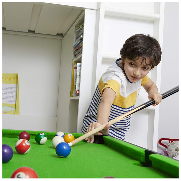 Mini Snooker Tables Billiards Pool Table Set 79cm Toy Extra Size For Kids 79cm x 43cm x 17cm
