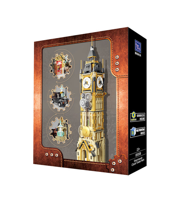 PANTASY Big Ben Steampunk Clock Tower Park Building Set 85008 Open Box 2,460 Pcs