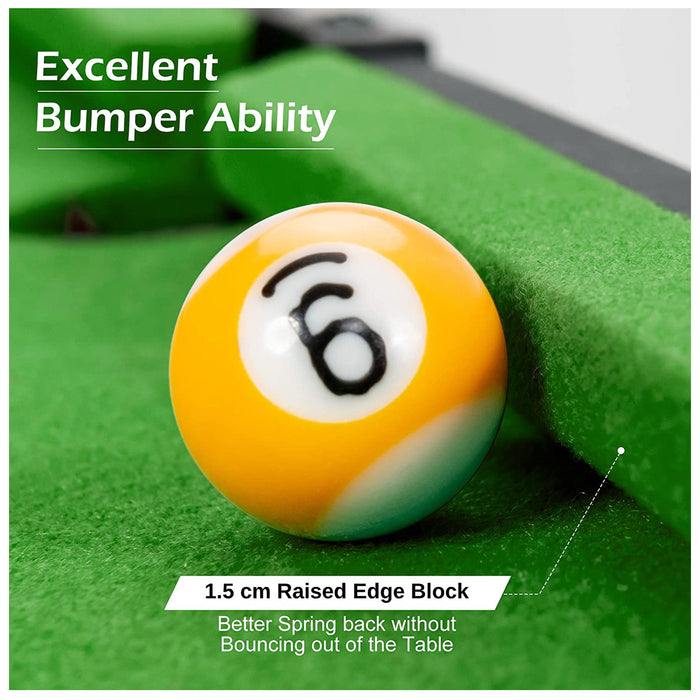 Mini Snooker Tables Billiards Pool Table Set 79cm Toy Extra Size For Kids 79cm x 43cm x 17cm