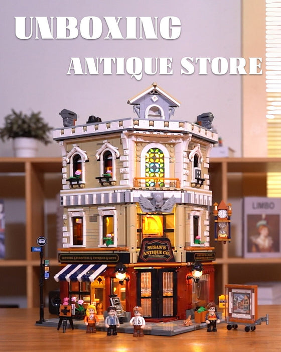 Lumibricks 15003 F9033 Antique Shop Town Life 2847Pcs LED Brick Set