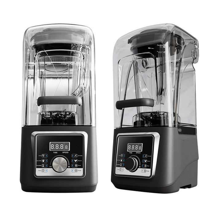 Commercial Blender Soundproof Shield 4L High-Speed Smoothie Blender Timer
