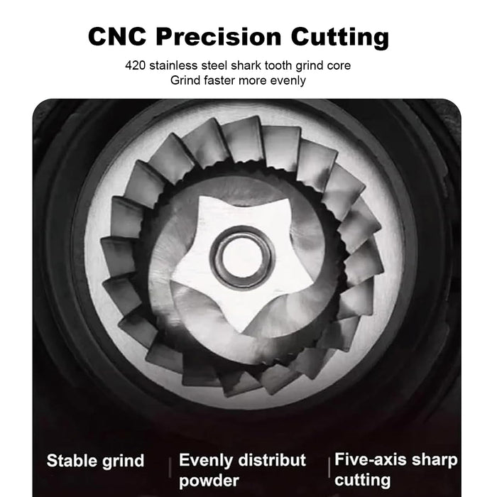 Mornest Electric Burr Coffee Grinder – Conical Burr Grinder with 25 Grind Settings with Digital Touch Control, for Espresso, Filter, French Press, Cold Brew, Black/White