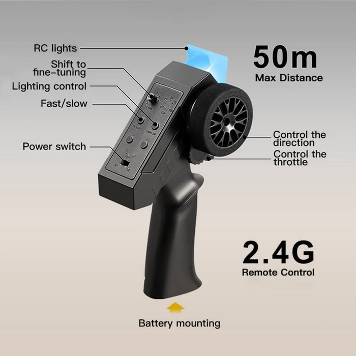 MN-82S 1/12 RC Car 4WD LandCruiser Crawler Truck Toy 2.4G Remote Control LC79 Vehicle Light Group  (7.4V 1200mAh)18650Li-ion