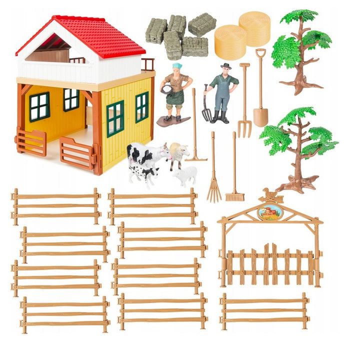 Electronic Remote Control Tractor 2.4Ghz RC Fork Loade Gyro Rake Trailer