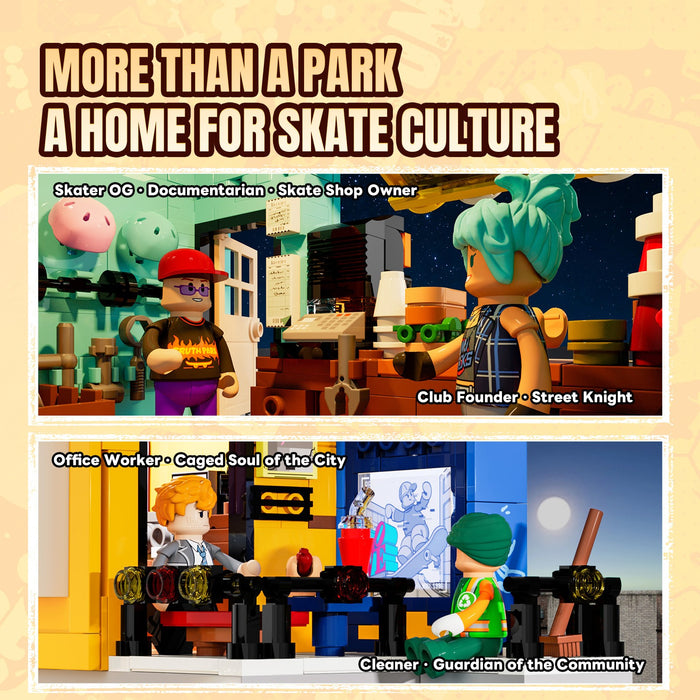 Lumibricks Skate Park 19011 Street Fusion Series 1903PCS LED Building Blocks