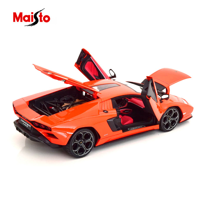 Maisto 1:18 Metallic Diecast +Plastic Part Lamborghini Countach LPI 800-4