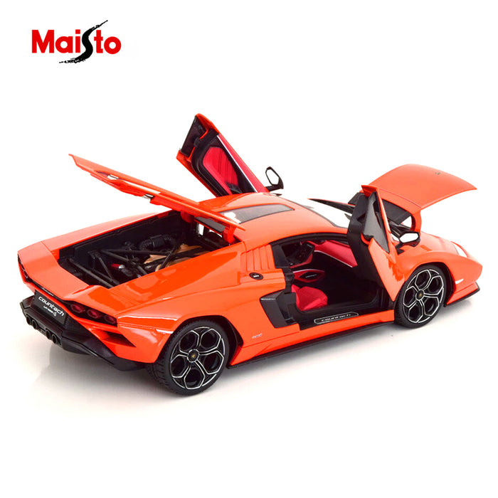 Maisto 1:18 Metallic Diecast +Plastic Part Lamborghini Countach LPI 800-4