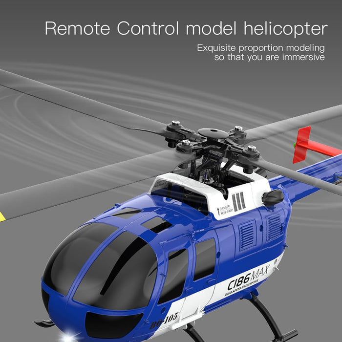 2.4G RC Flybarless Single-rotor Helicopter Optical Flow Localization 6-Axis Gyro