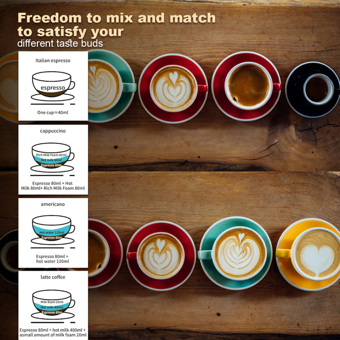 Mornest 2 IN 1 Electric Moka Coffee Maker With Milk Froth 3Cup Classic Italian