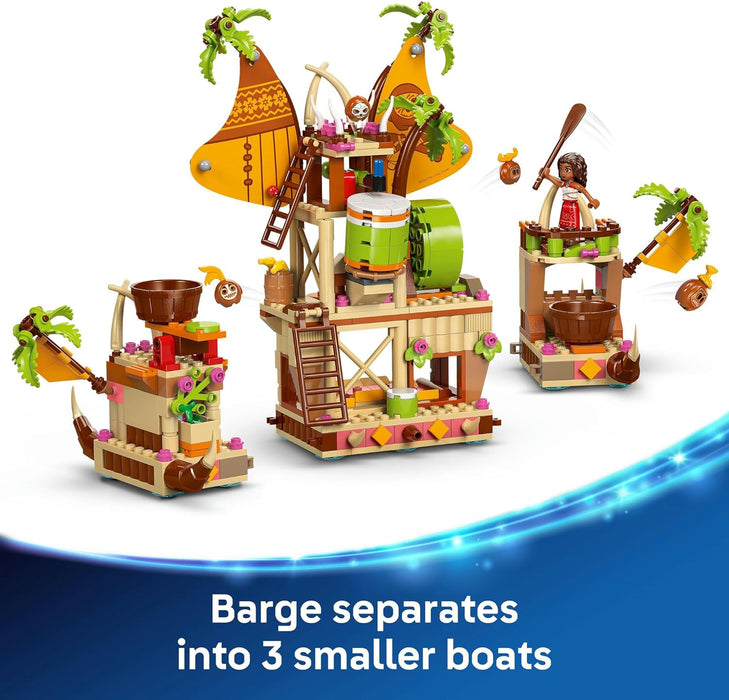 LEGO® Disney Moana 2 Kakamora Barge 43258 Toy Building Set, Boat With Treasure