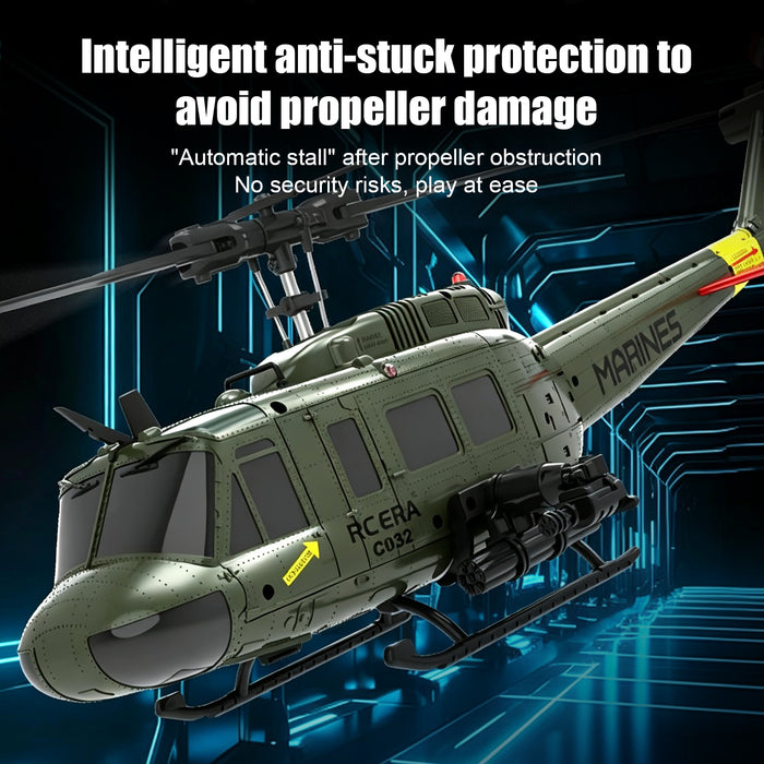 UH-1 1:48 RC Intelligent Positioning Version Armed Stunt Helicopter 6-Axis Gyro