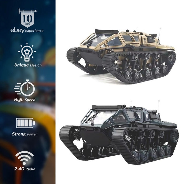 RC Off-Road Tracked Tank Military Ripsaw EV3-F4 Remote Control Drift LED Light