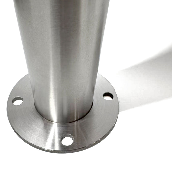 Parkero Stainless Steel Surface Mounted Bollard 90 x ⌀9cm Carpark Barrier Heavy-duty