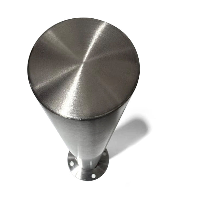 Parkero Stainless Steel Surface Mounted Bollard 90 x ⌀9cm Carpark Barrier Heavy-duty