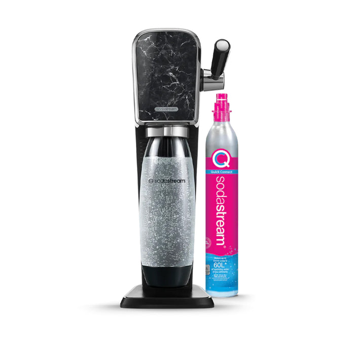 The NEW SodaStream ART Sparkling Water Maker Family Pack 2xCO2 cylinder 5xCarbonating Bottles