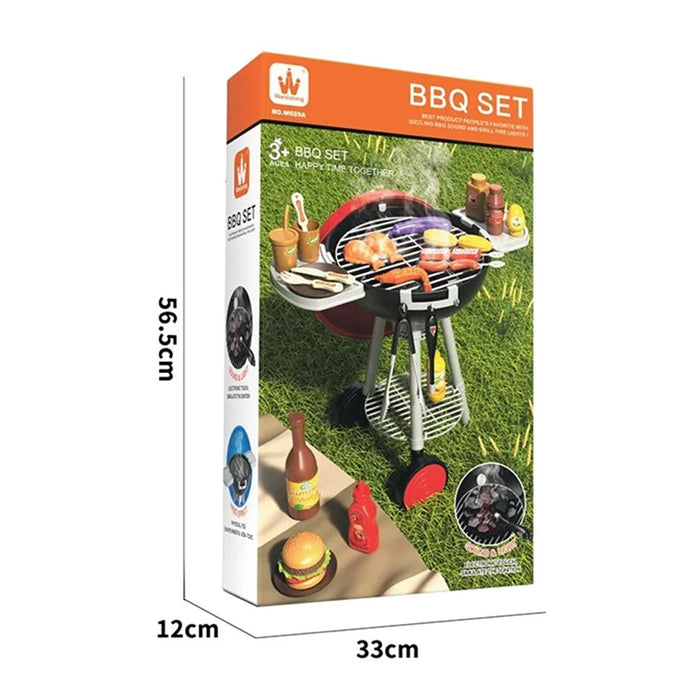 32Pcs BBQ Play Set Kids Kitchen Interactive Grill Cooking Toy Set for Toddlers