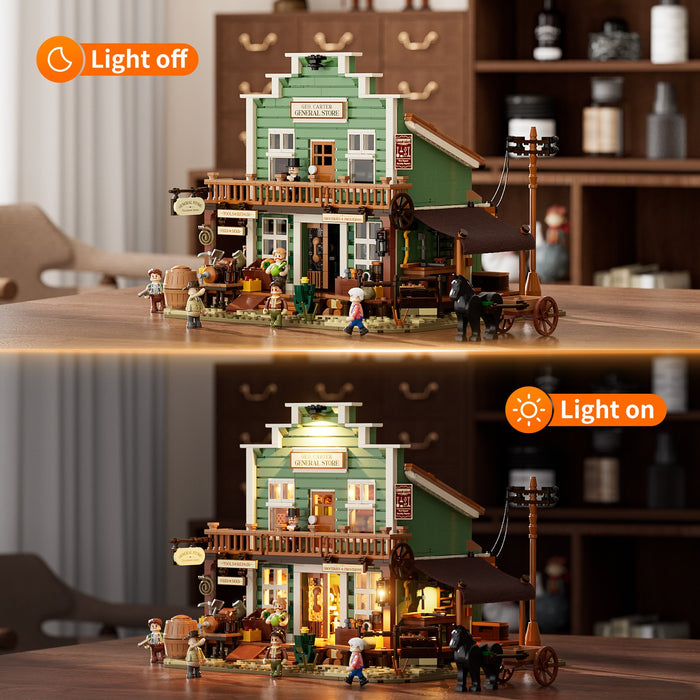 Lumibricks Old West General Store 14007 F9057 1895PCS LED Building Blocks