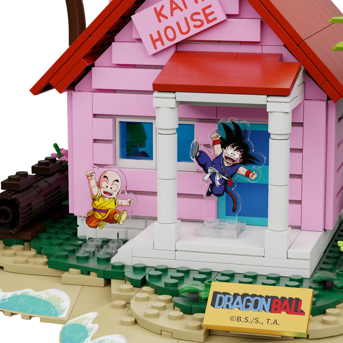 Pantasy Dragon Ball Kame House Construction With Acrylic Figures Set Model Toy 87002