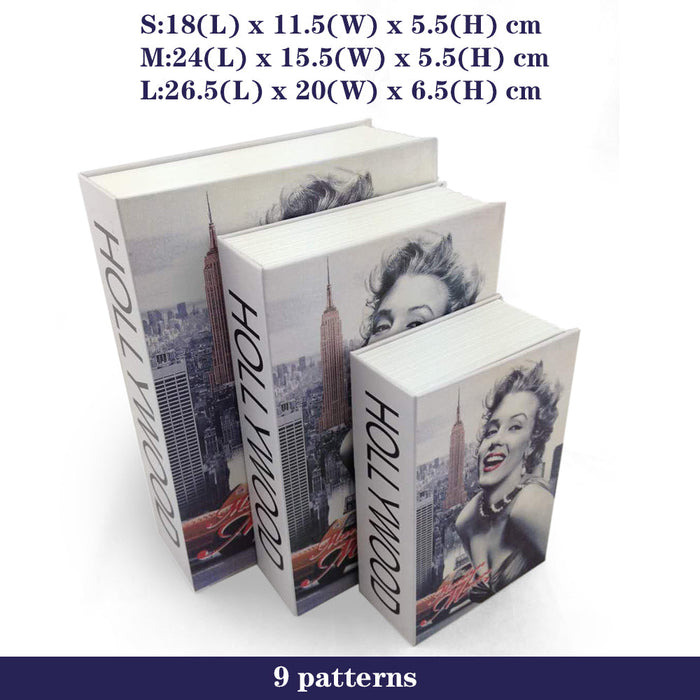 Random Pattern Money Dictionary Secret boxSecurity Book Key Locker Lock Safe Cash Hidden