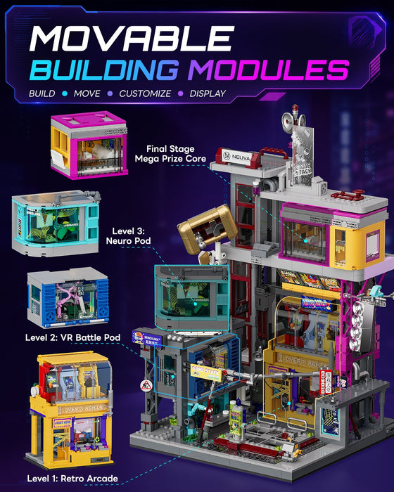 Lumibricks L9095 / 17005 Cyberpunk Neon City 2580Pcs Building Bricks LED
