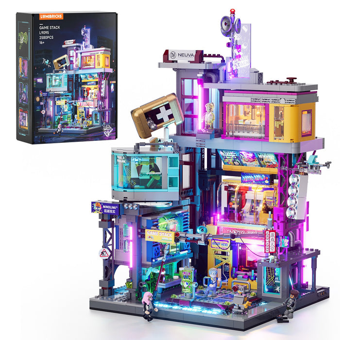 Lumibricks L9095 / 17005 Cyberpunk Neon City 2580Pcs Building Bricks LED