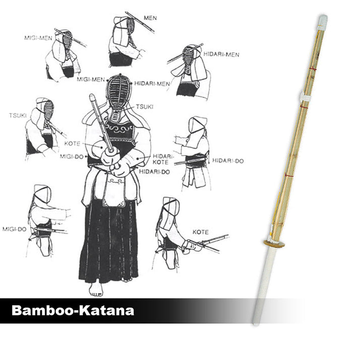 100cm Kendo Bamboo Katana Sparing Japanese Practice Training Sword