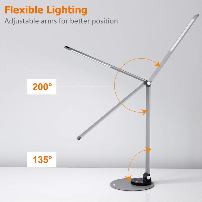 TaoTronics DL22 Aluminium Alloy Dimmable Led Desk Lamp 3Color 6Brightness Levels