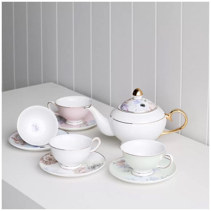 Luxury High 9 Piece Robert Gordon Garden Party Tea Set With Beautifully Gift Boxed