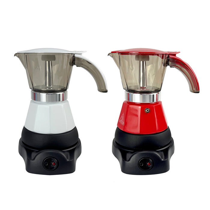 Mornest Electric Moka Coffee Maker Auto Power Off Home Espresso Italian Classic 3Cups