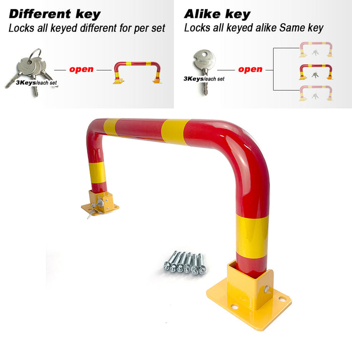 Parkero Arch Parking Barrier Fold Down Vehicle Security Locker Keyed Different Or Alike Trade Me