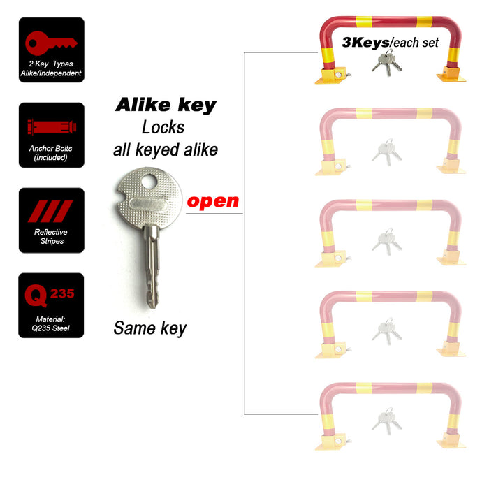 Parkero Arch Parking Barrier Fold Down Vehicle Security Locker Keyed Different Or Alike Trade Me