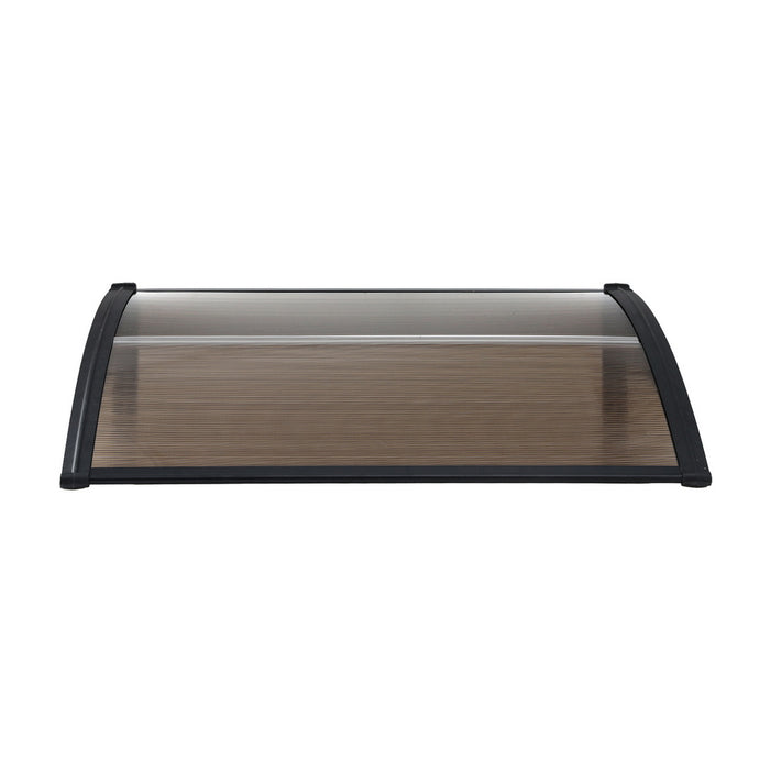 Instahut Window Door Awning 0.8mx1m Brown