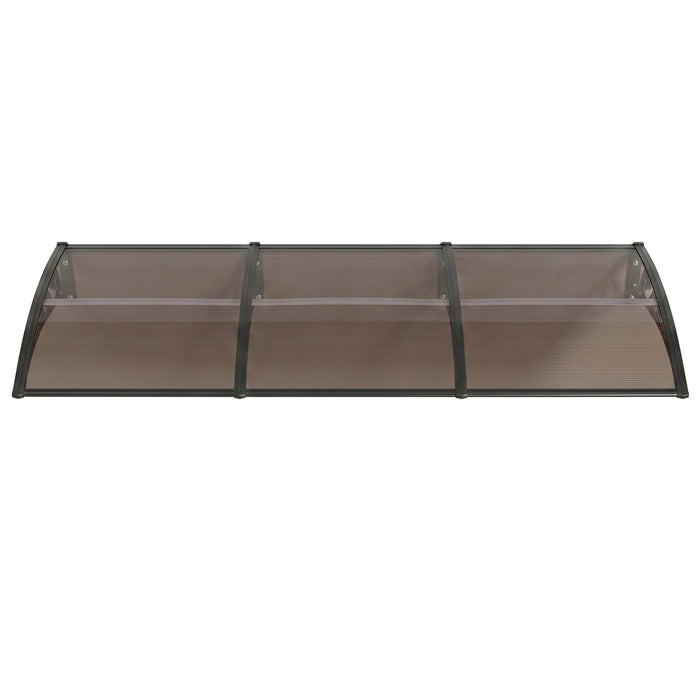 Instahut Window Door Awning 0.8mx3m Brown