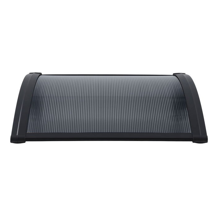Instahut Window Awning Drainage 0.6mx0.6m Outdoor Grey