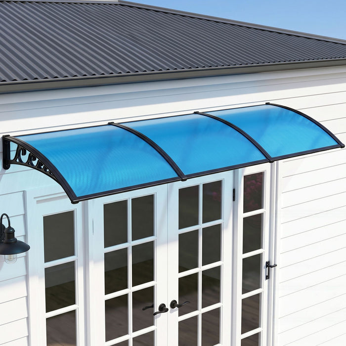 Instahut Window Door Awning 1mx3m Blue