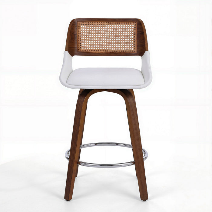 Artiss Wooden Bar Stools Swivel Kitchen Counter Stool Chair 60cm Seat Height