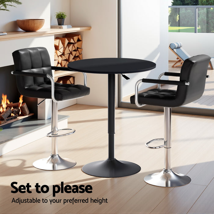 Artiss Bar Table and Stools Set Dining Desk Kitchen Chairs Cafe Pub