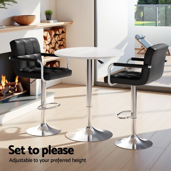 Artiss Bar Table and Stools Set Dining Desk Kitchen Chairs Cafe Pub
