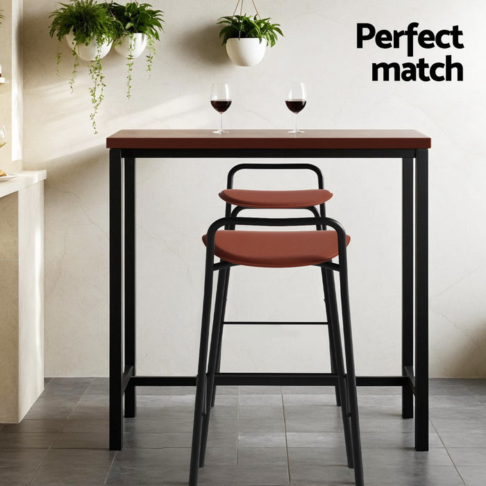 Artiss Bar Table and Stools Set Dining Desk Kitchen Chairs Cafe Pub
