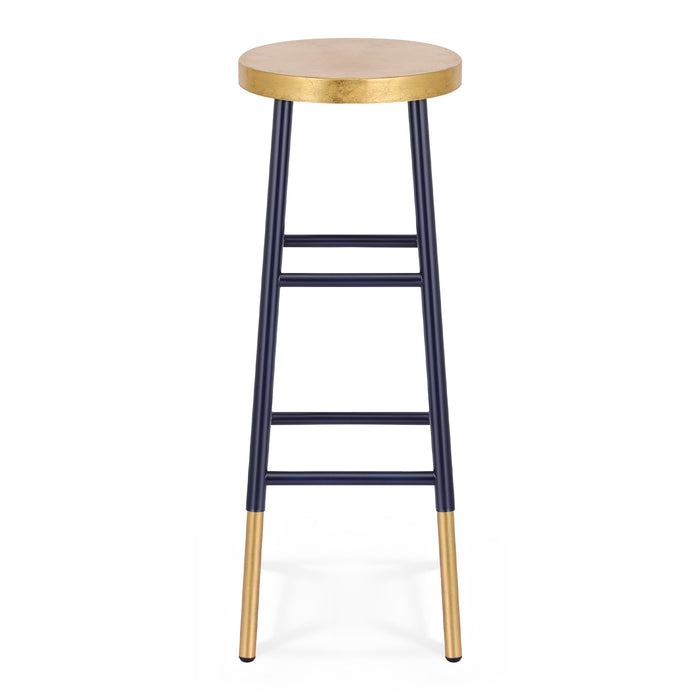 Artiss Bar Stools Metal Gold Navy