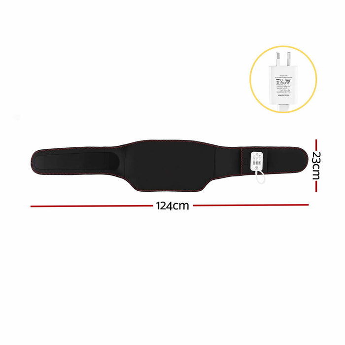 Livemor Back Massager for Sciatica Relief, Airbag Traction and Heat Lumbar Support Belt, 124cm