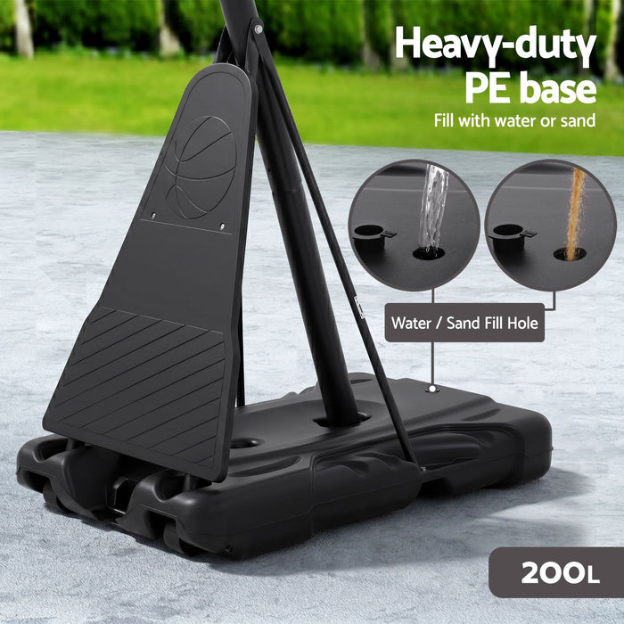 Everfit 3.05M Basketball Hoop Stand System Portable Height Adjustable Net Ring