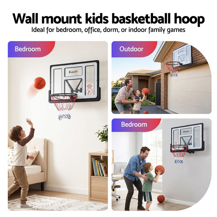 Everfit 43-Inch Wall Mount Kids Basketball Hoop Backboard Outdoor Sports