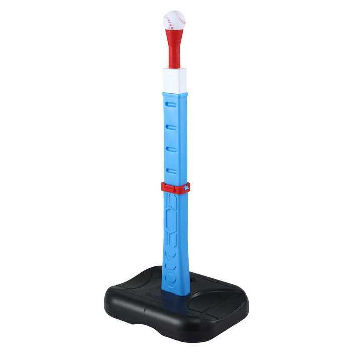 Keezi Kids Basketball Hoop Stand Baseball Set Adjustable Height Sports Toys Blue