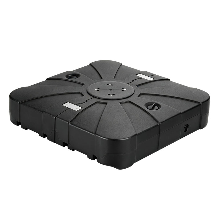 Instahut Outdoor Umbrella Base 2 Fillable 60kg Cantilever Umbrella Base with Wheels 84cm