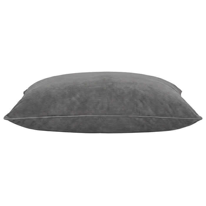 Artiss 3 in 1 Bean Bag Chair Cover (No Filler) Convertible Bean Bag for Adults, Corduroy Stuffed Animal Storage Bean Bag Cover Washable for Living Room Bedroom, Grey