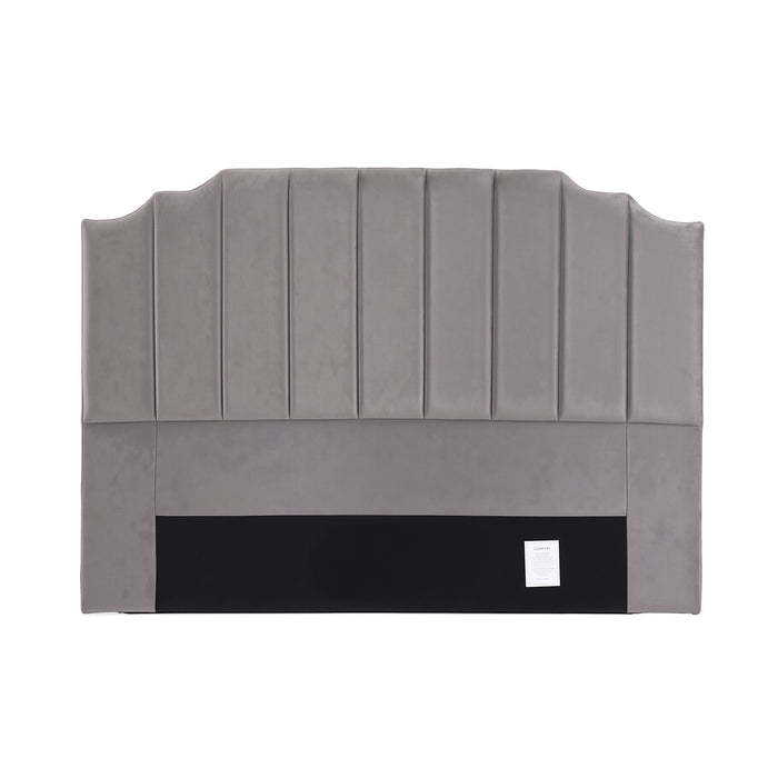 Artiss Bed Head Headboard King Velvet 183CM - Grey