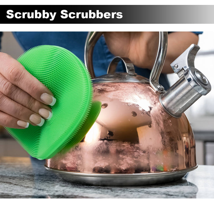 Scrubby Scrubbers silicon sponge Better than sponge Dishwashing Mildew-Free Cleaning