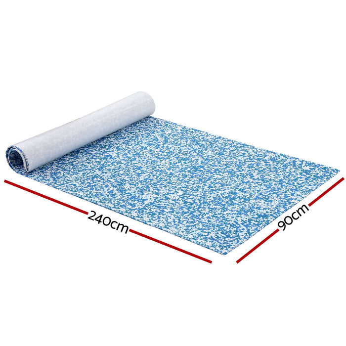 Seamanship EVA Foam Boat Flooring Decking Mat 240x90cm 6mm Blue Camo