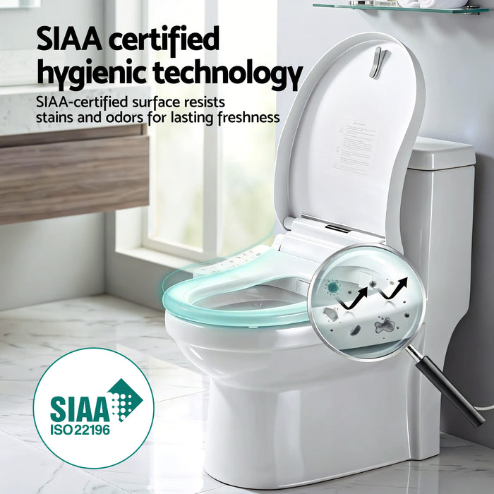 Cefito Smart Electric Bidet Toilet Seat Cover D-Shape SIAA Material Certified